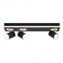 OSRAM 3er LED Strahler Decor Spot Mars Schwarz mit Click Select - mit flexiblen Strahlern, Lichtquelle über den Wandschalter auswählbar