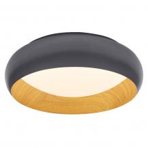 Osram Orbis Livia Deckenleuchte 300MM 16W Click DIM in Wood-Decor-Schwarz- Dimmen in drei Stufen durch wiederholtes Schalten