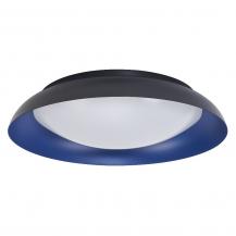 OSRAM Deckenleuchte Orbis Plate 45W Ø 48 cm - Dekorative Leuchte aus Stahl in Schwarz/Blau - dimmbar in drei Stufen durch wiederholtes Schalten