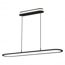 OSRAM LED Office Line Panel  Pendelleuchte Ellipse 57W Dimmbar schwarz UGR19 90Ra