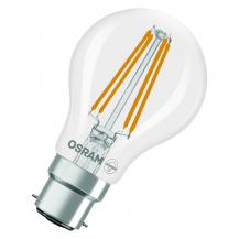 OSRAM LED Glühbirne B22d Star Classic A 60 Filament 5,9W 60W warmweiß Bajonettfassung