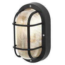 OSRAM Wandleuchte BULKHEAD Essential Oval E27 in schwarz