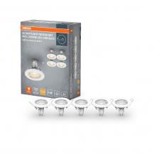 OSRAM 5er Set Spotlight  LED Einbauleuchten in Weiß warmweiße GU10 LED´s
