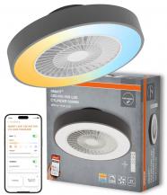 Osram WiFi LED-Deckenventilator mit Tunable White Technik & Fernbedienung in Grau