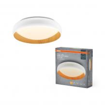Osram Orbis Livia Deckenleuchte 430MM 24W Click DIM in Wood-Decor-Weiß - Dimmen in drei Stufen durch wiederholtes Schalten
