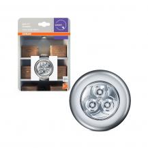 OSRAM DOT-it CLASSIC Silber - flexible batteriebetriebene LED-Leuchte IP20-Schutz, für Garderobe, Küche und als Nachtlicht