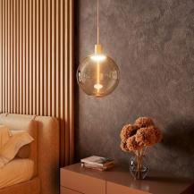 OSRAM VINTAGE 1906 PenduLum Needle Ø 10cm Beige aus Stahl - Schlichte Pendelleuchte mit E27 Fassung ohne Leuchtmittel