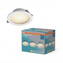 3er Set OSRAM LED Downlight IP44 Dim Slim 8W 3000K 120° Weiß Einbauspot - Einbaudurchmesser 95mm, Einbautiefe 35mm