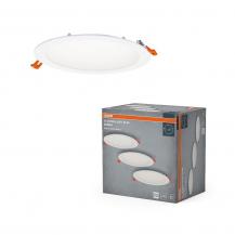 3er Set LED Spot and Downlight Recess Slim 225mm 22W 4000K Weiß Einbauleuchten IP20 - Einbaudurchmesser 200mm, Einbautiefe 35mm