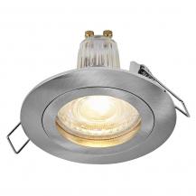3er Set OSRAM GU10 4,5W LED Spot Set Recess Click Einbaustrahler Satin Nickel 2700K IP20 -  Einbaudurchmesser 60mm, Einbautiefe 100mm