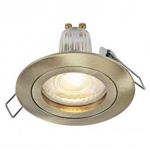 3er Set OSRAM GU10 4,5W LED Spot Set Recess Click Set Messing 2700K IP20 -  Einbaudurchmesser 60mm, Einbautiefe 100mm