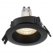 5er Set OSRAM GU10 2,6W LED Spot Set Recess Einbaustrahler Schwarz 2700K IP20 -  Einbaudurchmesser 68mm, Einbautiefe 115mm