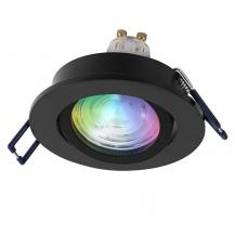 OSRAM SMART+ MATTER LED Spot Recess GU10 Adjustable 4,7W RGBW Sand Schwarz IP20 Einbaustrahler - Einbaudurchmesser 68mm, Einbautiefe 100mm