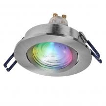 OSRAM SMART+ MATTER LED Spot Recess GU10 Adjustable 4,7W RGBW Satin Nickel IP20 Einbaustrahler - Einbaudurchmesser 68mm, Einbautiefe 100mm