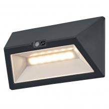OSRAM ENDURA Style USB Wall Step Wide Sensor IP44 Dark Grey Akku LED Außenwandleuchte mit Bewegungsmelder