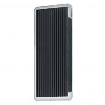 OSRAM ENDURA Style Striped Brick Wandleuchte Up Down 6W IP54 Dunkelgrau