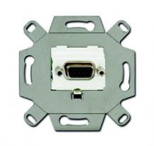 Busch-Jaeger 0261/22 VGA-Anschlussdose mit Schraubklemmen und Zugentlastung