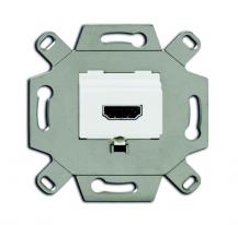 Busch-Jaeger 0261/32 HDMI-Anschlussdose mit Schraubklemmen und Zugentlastung