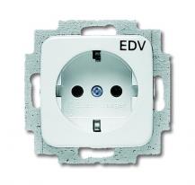 Busch-Jaeger 20 EUC/DV-214 SCHUKO® Steckdosen-Einsatz mit Aufdruck "EDV"
