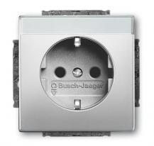 Busch-Jaeger 20 EUCNB-866 SCHUKO® Steckdosen-Einsatz mit Beschriftungsfeld