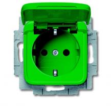 Busch-Jaeger 20 EUKB-13-212-101 SCHUKO® Steckdosen-Einsatz mit Klappdeckel