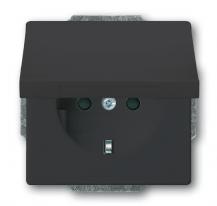 Busch-Jaeger 20 EUKB-81 SCHUKO® Steckdosen-Einsatz mit Klappdeckel und int. erh. Berührungsschutz