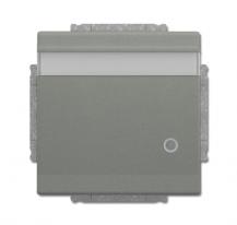 Busch-Jaeger 20 EUKNBL-803 SCHUKO® Steckdosen-Einsatz mit Klappdeckel Beschriftungsfeld und LED Kontrolllicht