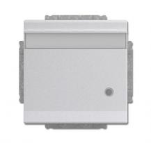 Busch-Jaeger 20 EUKNBL-83 SCHUKO® Steckdosen-Einsatz mit Klappdeckel Beschriftungsfeld und LED Kontrolllicht