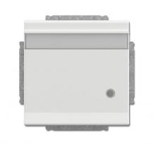 Busch-Jaeger 20 EUKNBL-884 SCHUKO® Steckdosen-Einsatz mit Klappdeckel Beschriftungsfeld und LED Kontrolllicht