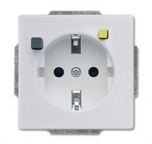 Busch-Jaeger 3120 EUCB-83 FI-SCHUKOMAT SCHUKO® Steckdosen-Einsatz mit Fehlerstrom-Schutzschalter