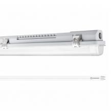 120cm LEDVANCE Wannenleuchte 1-flg. mit austauschbarer  LED-Röhre 4000K neutralweißes Licht IP65