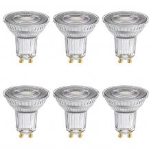 6er Set Osram GU10 Superstar PAR16 LED Reflektor 36° warmweiß 3,4W wie 35W dimmbar - sehr hohe Farbwiedergabe