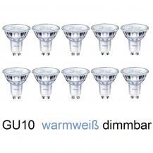 10 x Philips GU10 CorePro LED Reflektor PAR16 4W wie 50W dimmbar Glas 3000K warmweißes Licht