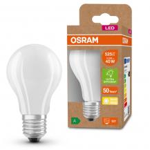 OSRAM E27 LED Leuchtmittel leistungsstark & besonders effizient matt 2,2W wie 40W 3000K warmweißes Licht - beste Energie Effizienz Klasse