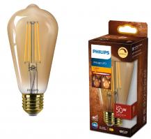 Philips E27 Filament LED Kolbenlampe im vintage Design dimmbar 5,8W wie 50W 2200K extra warmweiß in Bernsteinfarbe