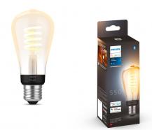 Hue White E27 Filament Edison LED Lampe 7W - Edition mit Glühwedel in ST64 Rustikaform mit tunable White 2200-4500K