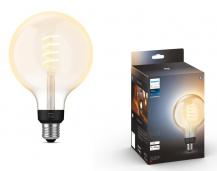 Hue White E27 White Filament LED Globe Lampe G125 7W - Giant Edison Lampe mit Glühwedel und tunbale White 2200 - 6500 Kelvin