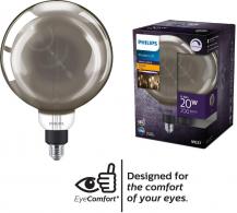 Philips E27 Filament LED Globe Kugel Lampe im vintage Design 6,5W wie 20W 1800K extra warmweißes Licht - Bernstein/Gold