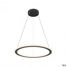 SLV 1007855 ONE FLAT PD, single, Pendelleuchte, Pendellänge 180 cm, 2700/3000 K, PHASE, schwarz