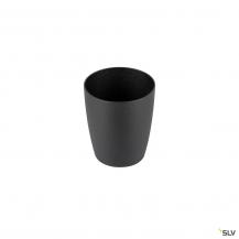 SLV 1008224 PURI 2.0 Dome, Leuchtenschirm, H: 6.5 cm, schwarz