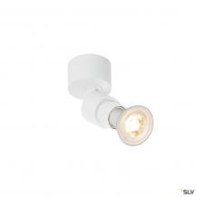 SLV 1008228 PURI 2.0 Basic, Wand- und Deckenaufbauleuchte, rund, 1x max. 6 W GU10, weiß