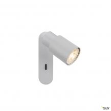SLV 1008299 PURI 2.0 Tube, Wand- und Deckenaufbauleuchte, Schalter, rechteckig, 1x max. 6 W GU10, grau