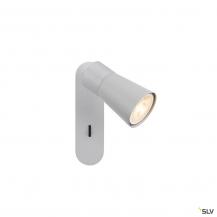 SLV 1008303 PURI 2.0 Cone, Wand- und Deckenaufbauleuchte, Schalter, rechteckig, 1x max. 6 W GU10, grau