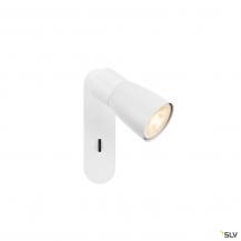 SLV 1008306 PURI 2.0 Dome, Wand- und Deckenaufbauleuchte, Schalter, rechteckig, 1x max. 6 W GU10, weiß