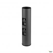 SLV 1008474 M-POL 60 Pole, Poller, zwei Steckdosen, anthrazit, 53,4 cm