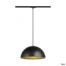 SLV 1008540 FORCHINI M 40 TRACK, 1~ Pendelleuchte, E27, Pendellänge 150 cm, Adapter schwarz, 1x max. 40 W, matt schwarz / matt gold