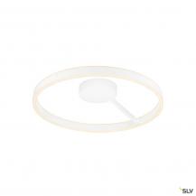 SLV 1008549 ONE, Wand- und Deckenaufbauleuchte, rund, 2700/3000 K, 23 W, PHASE, 130°, weiß