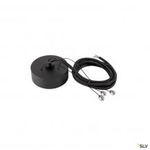 SLV 1008587 DECONA, Abhängeset, Pendellänge 150 cm, schwarz