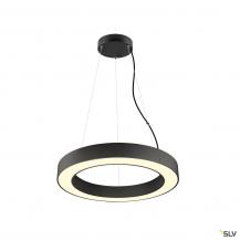 SLV 1008589 MEDO® RING 60, Pendelleuchte, Pendellänge 300 cm, 3000/4000 K, 110°, DALI, Touch, schwarz