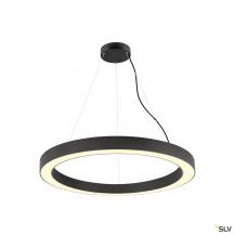 SLV 1008595 MEDO® RING 90, Pendelleuchte, Pendellänge 300 cm, 3000/4000 K, 110°, PHASE, schwarz